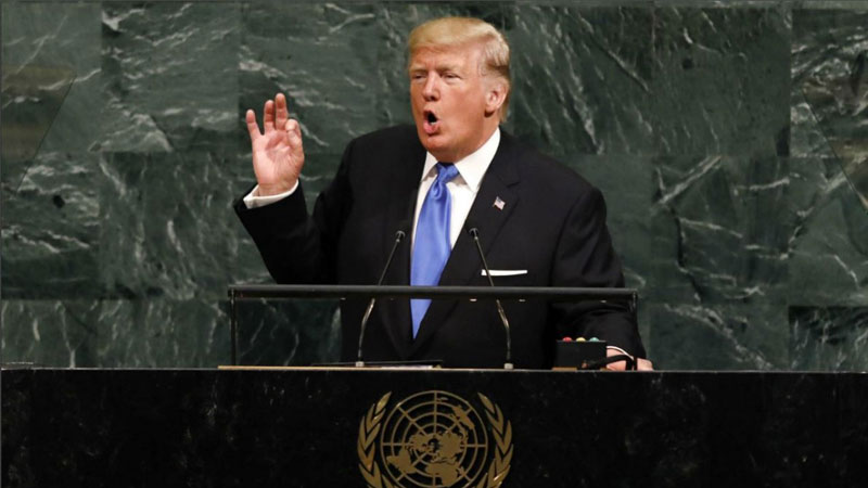 Donald Trump, the President of the United States of America