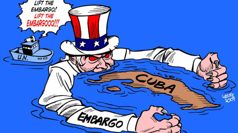 United Nations Voted to Lift the US Blockade Against Cuba.