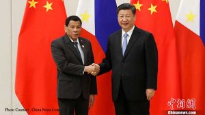 Chinese President Xi meets Philippine President Duterte in Beijing