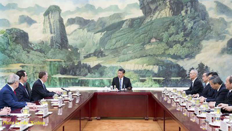 Xi Jinping, HE President of PR China, with US Trade Officials