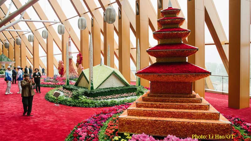 A Pagoda at Belt and Road Forum (BRF) China