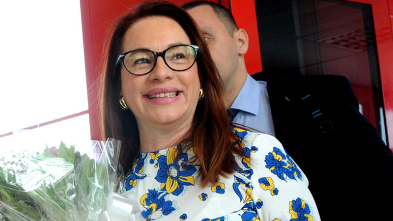 María Fernanda Espinosa, president of the General Assembly of that multilateral organization