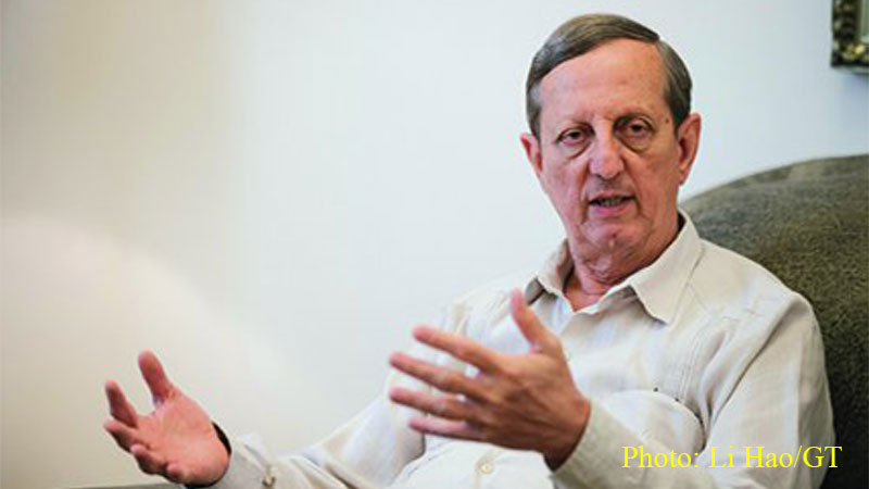 The Cuban Ambassador to China Miguel Ángel Ramírez