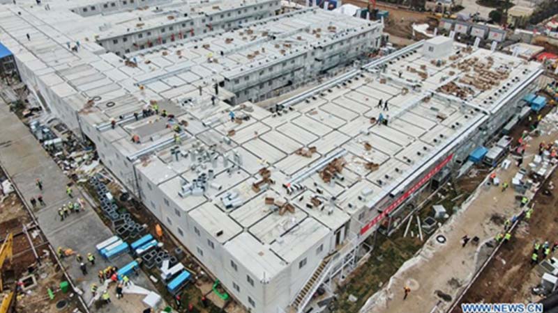 corona viurs hospital, wuhan, 24 hours, china