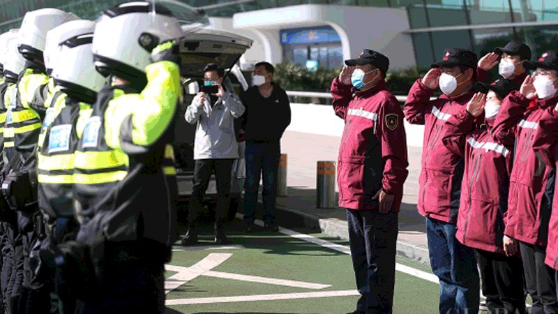 Wuhan, Medical Teams leave Wuhan after victory over coronavirus