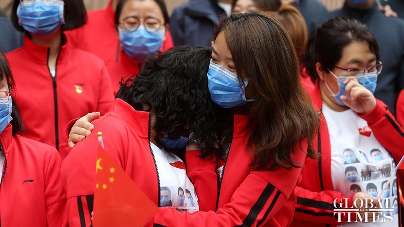 Beijing Medical Team Reeurns from Wuhan