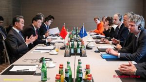 Chinese Foreign Minister Wang Yi, NATO Secretary General, Jens Stoltenberg