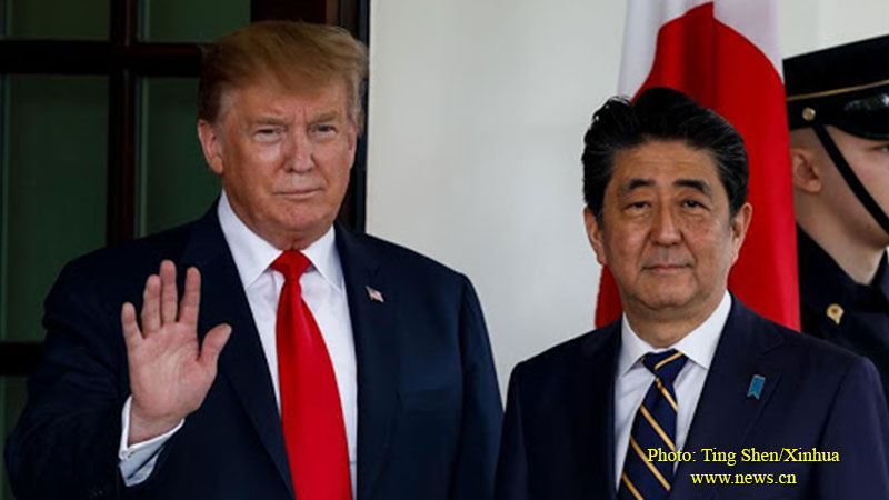 donald trump, shinjo abe, tokyo