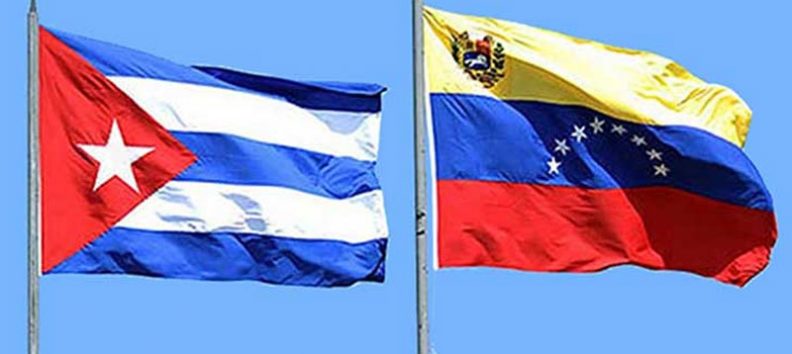 Flags, Cuba And Venezuela