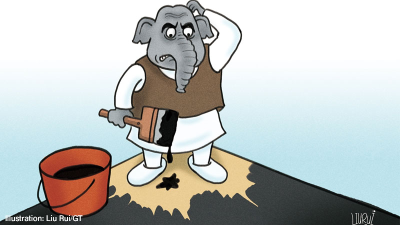 India, cartoon, elephant