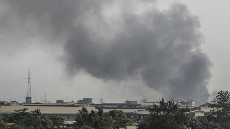 chinese factories, attack, myanmar