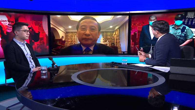 Victor Gao, BBC's Newsnight, Hong Kong BBC News