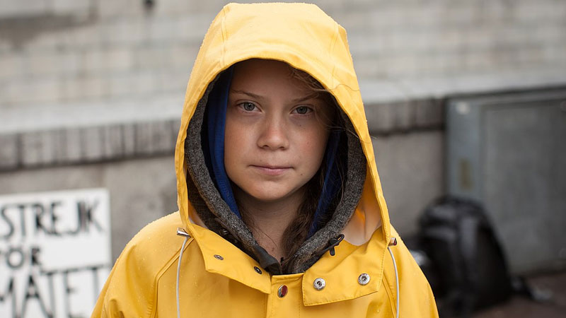 Greta Thunberg, teenage, climate change activist