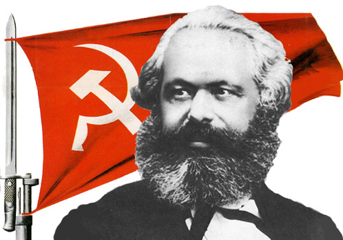 Karl Marx, Flag of Communist Party