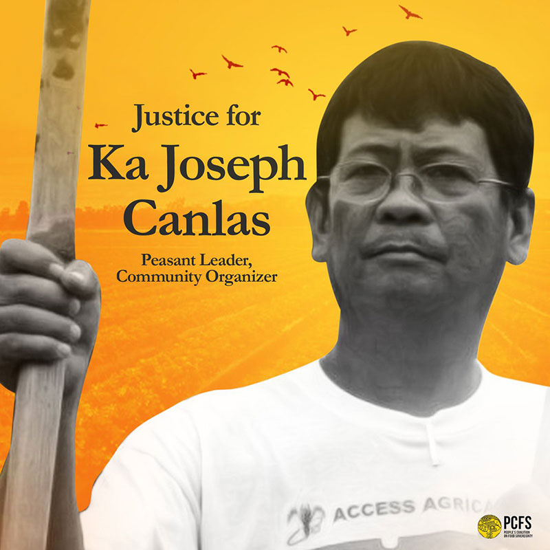 Filipino peasant hero, Joseph Canlas, Ka JC