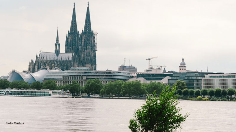 Rhine river, Cologne, Germany