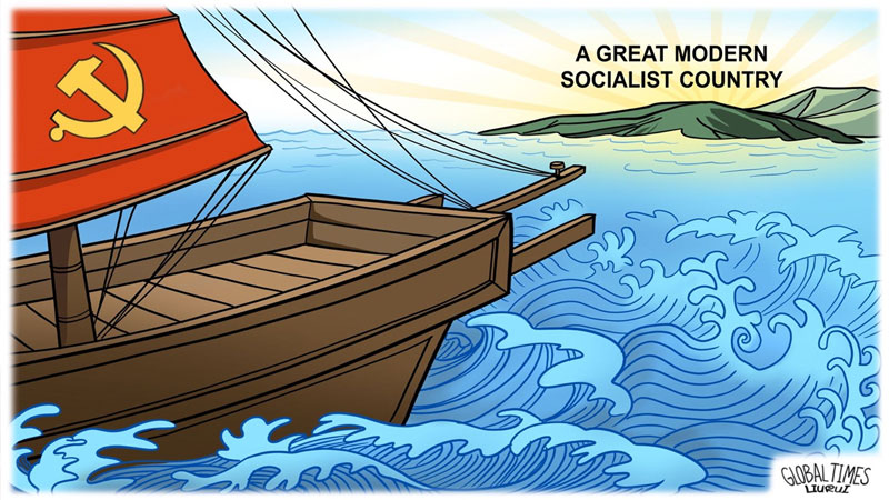 moderately prosperous society, Second Centennial Goal, CPC, a great modern socialist country