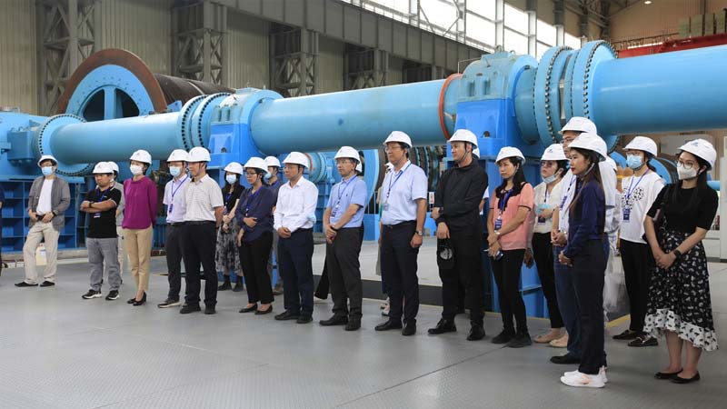 Diplomats and representatives from Mekong countries visit the Jinghong Hydropower Station in Yunnan Province in August 2022. Photo: Hu Yuwei/GT