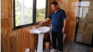 Tian Boguo's renovated toilet in his home. Photo: Courtesy of Tian Boguo