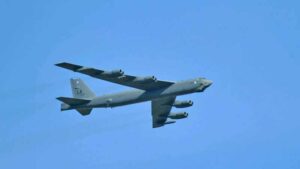 Xinhua file photo of a B-52 strategic bomber