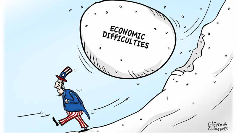 US economy Illustration: Chen Xia/Global Times