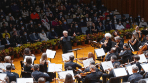 Valery Gergiev conducts a concert at the National Centre for the Performing Arts in Beijing on March 27, 2023. Photo: Courtesy of the National Centre for the Performing Arts