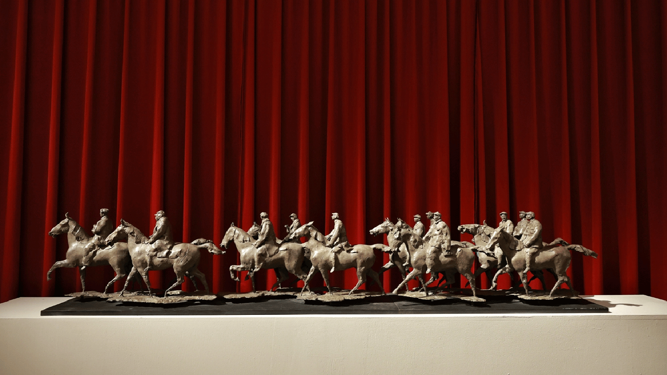 An artwork on display at the National Art Museum of China Photo: Li Hao/Global Times