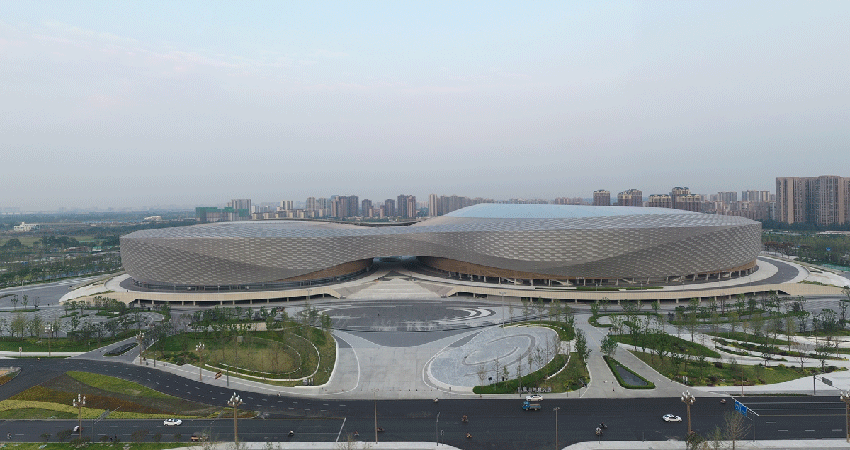 The Fenghuangshan Sports Park Photo: Courtesy of the Chengdu Universiade organizing committee