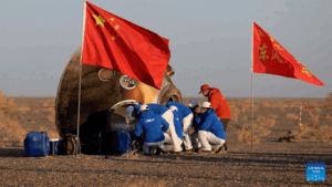 Shenzhou-16 crew returns to Earth after 154 days in space